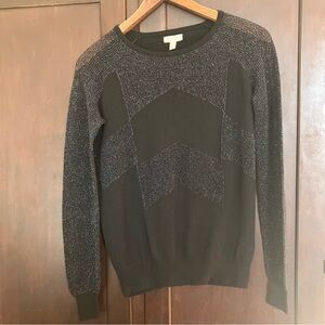 Silence + noise black and silver sweater